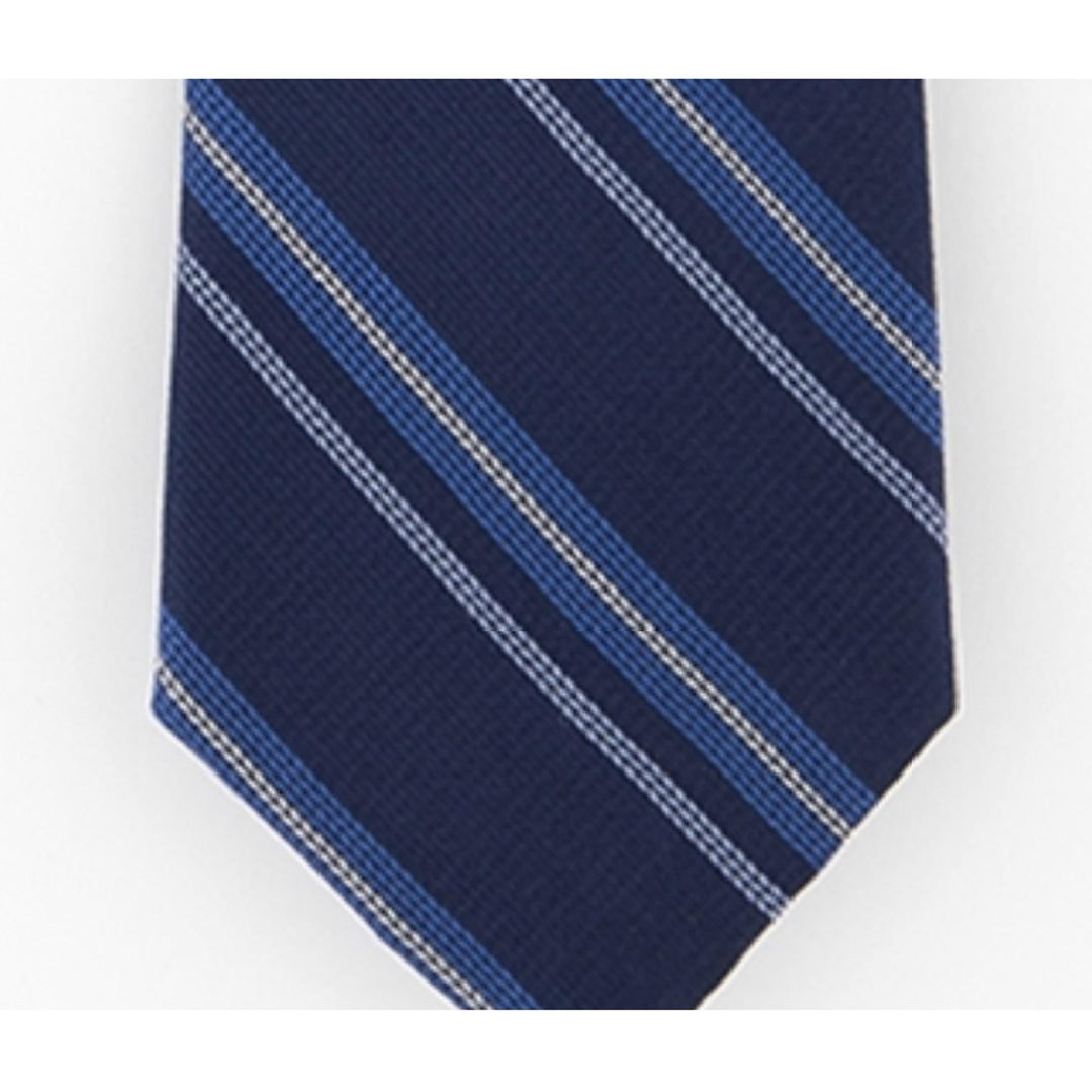 Tommy Hilfiger Men's Classic Textured Stripe Tie Navy One Size