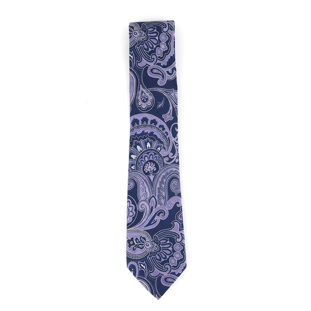 Tasso Elba Men's Paisley Tie Purple Size Regular