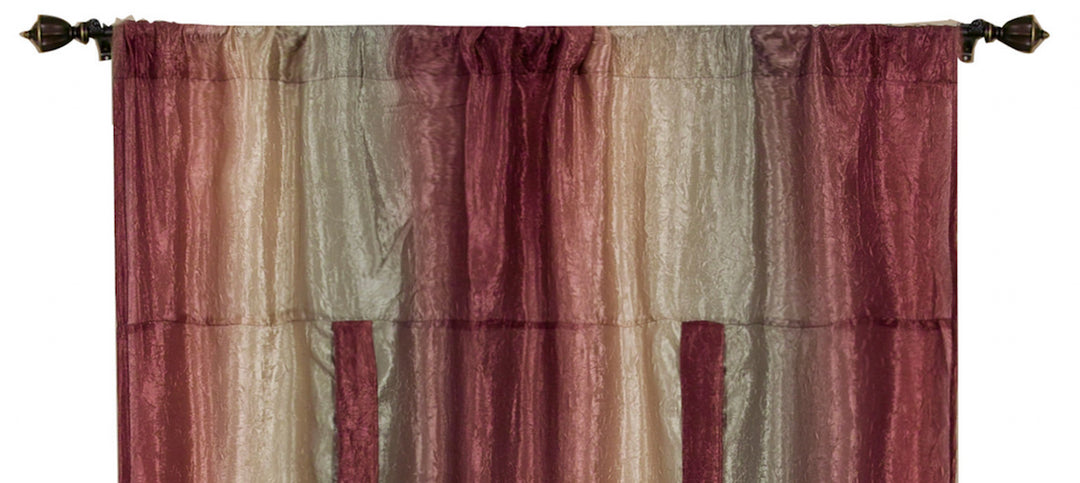 JC Penny Ombre Tie-Up Shade - Burgundy