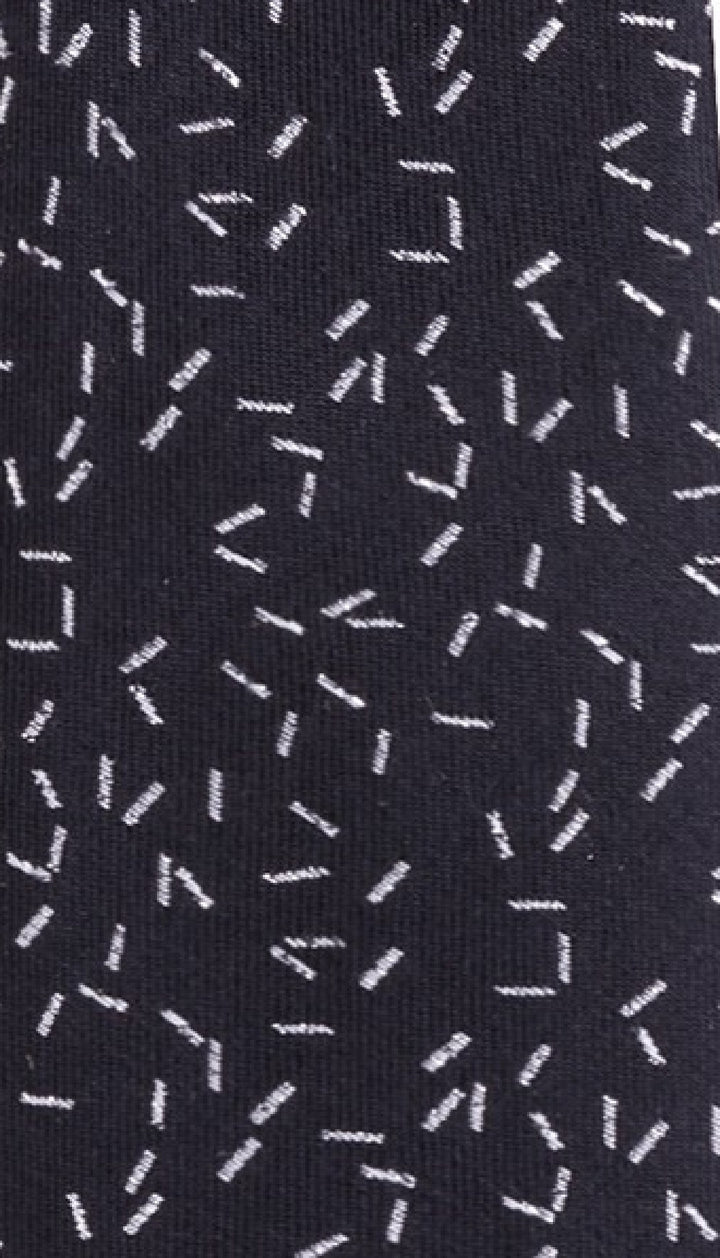 Calvin Klein Men's Skinny Scattered Dashes Tie Black Size Regular