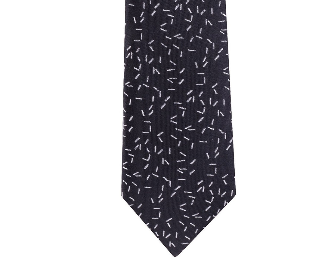 Calvin Klein Men's Skinny Scattered Dashes Tie Black Size Regular