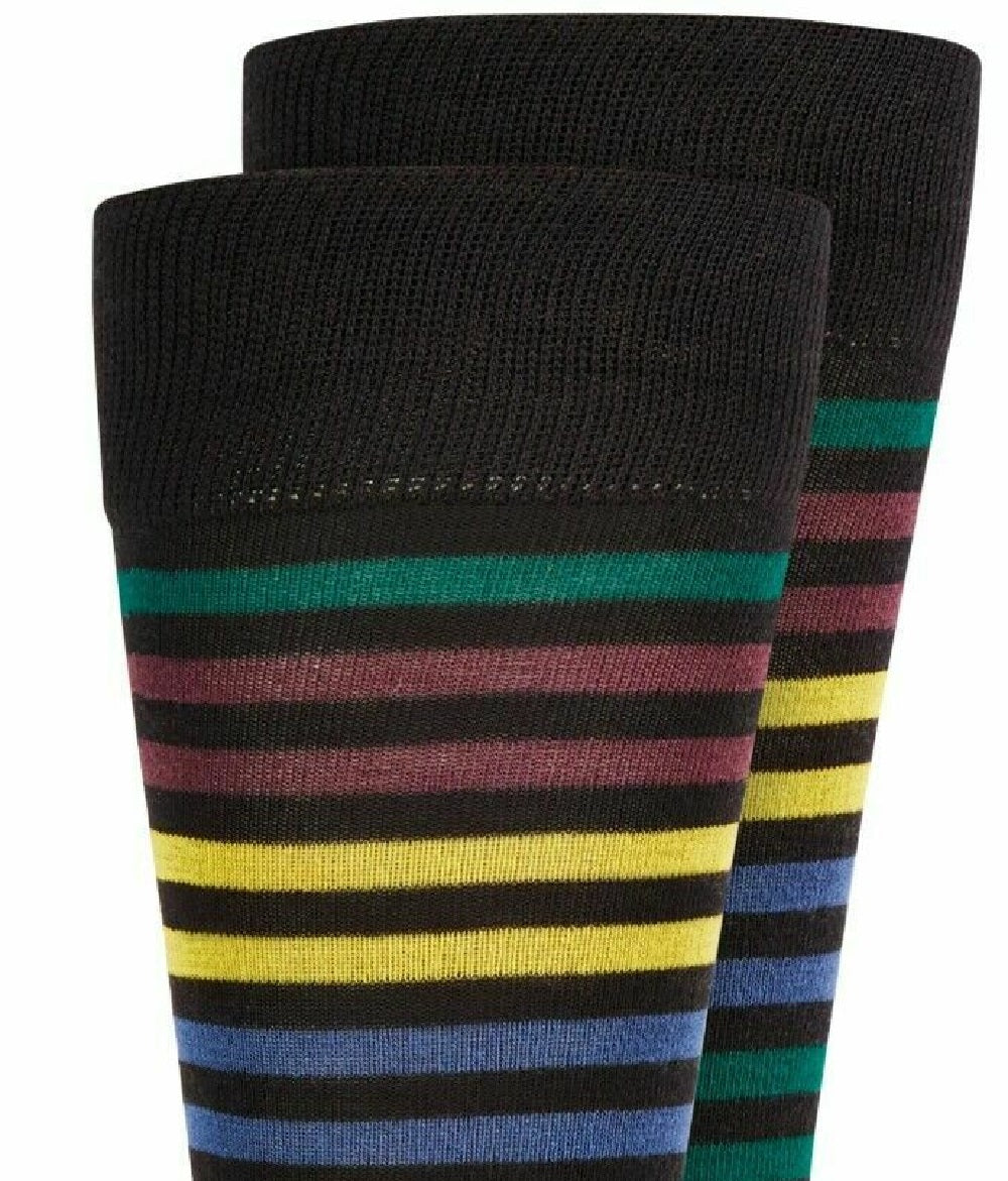 Alfani Men's Striped Dress Socks Wine Size Regular