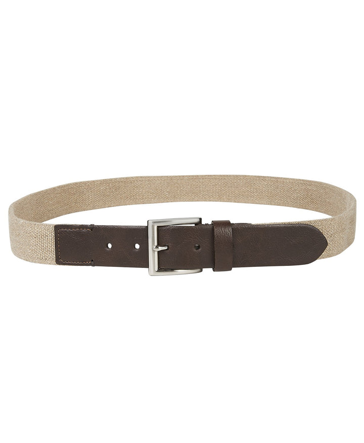 Club Room Men's Casual Stretch Belt  Med Beige Size Large