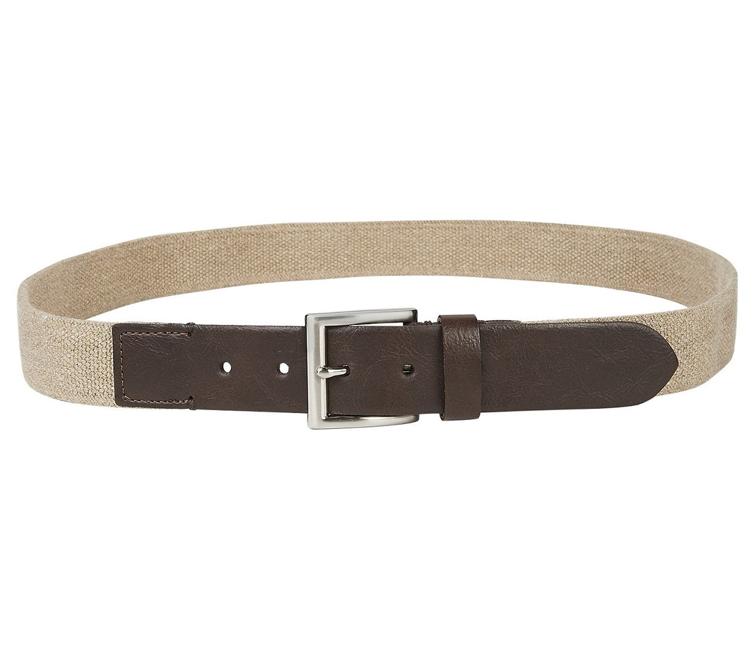 Club Room Men's Casual Stretch Belt  Med Beige Size Large