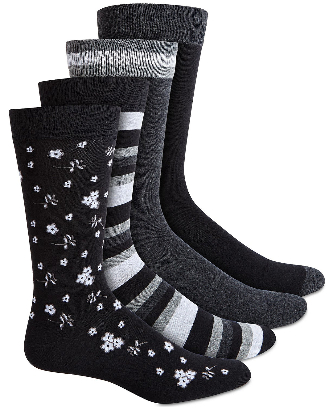 Bar III Men's 4 Pk Socks Black Size Regular