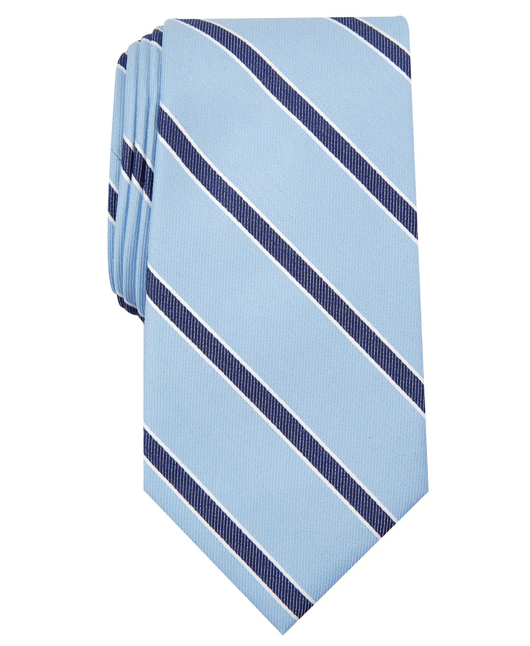 Club Room Men's Stripe Tie Navy Size Regular