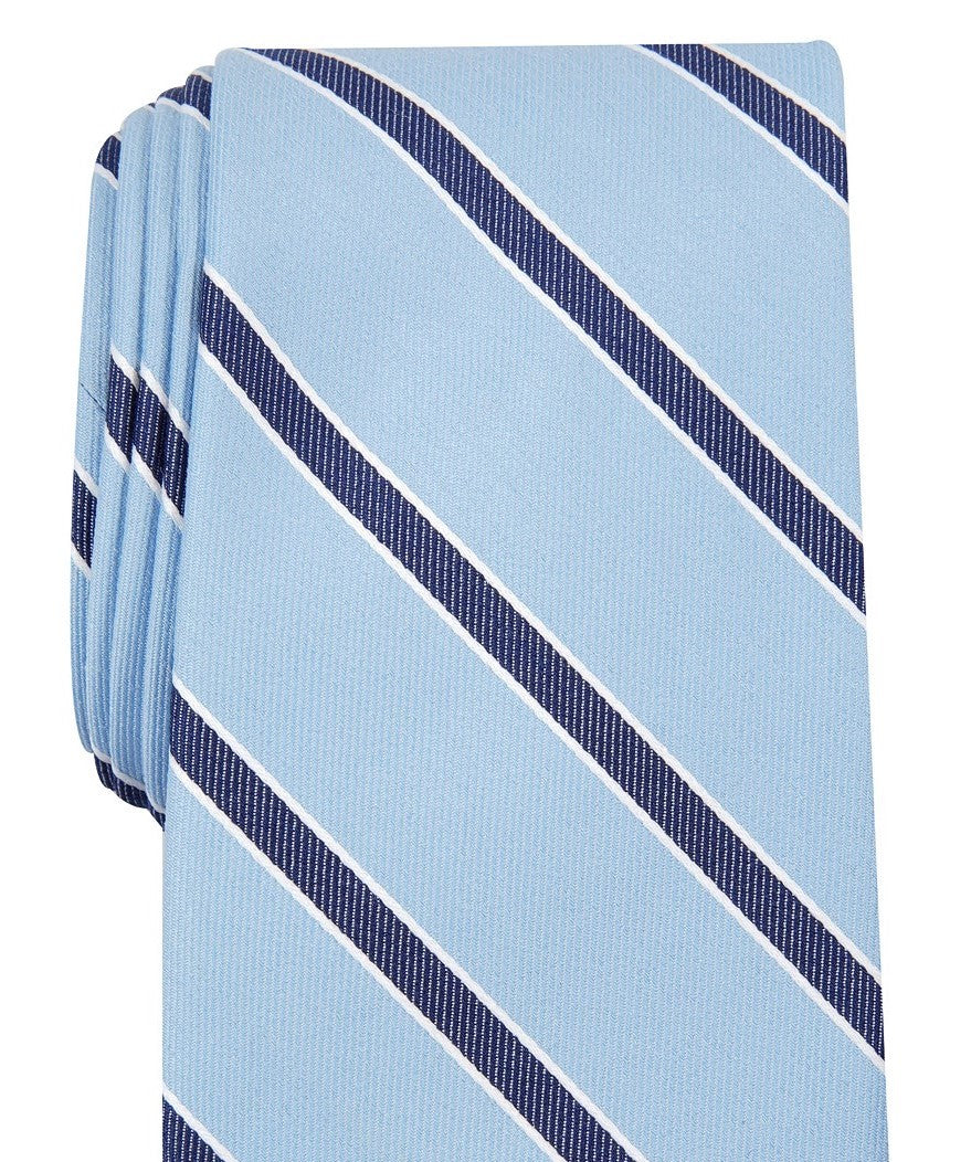 Club Room Men's Stripe Tie Navy Size Regular