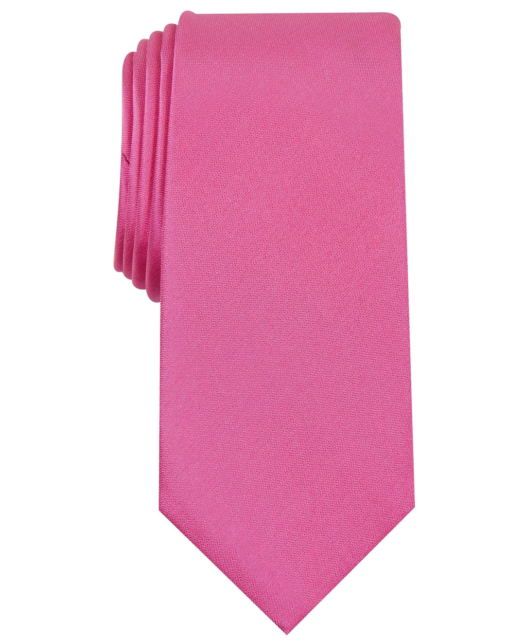 Alfani Men's Solid Texture Slim Tie Dark Pink Size Regular