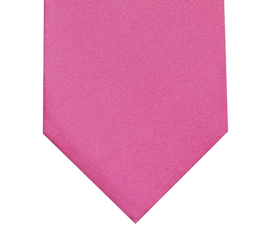 Alfani Men's Solid Texture Slim Tie Dark Pink Size Regular