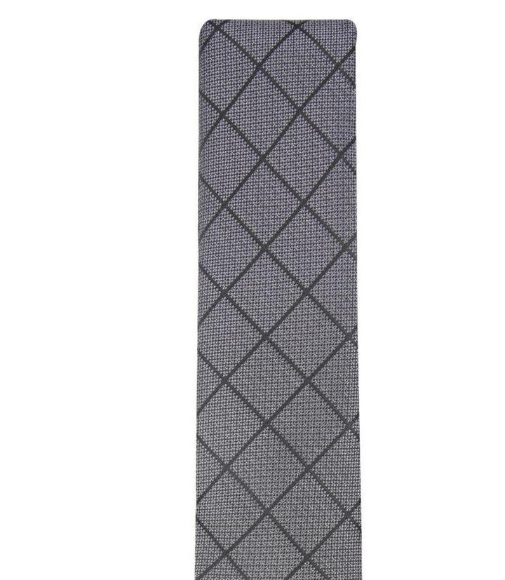 Alfani Men's Windowpane Tie Gray Size Regular