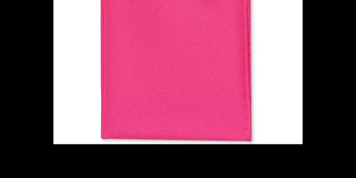 Alfani Men's Solid Twill Silk Pocket Square Pink Size Regular