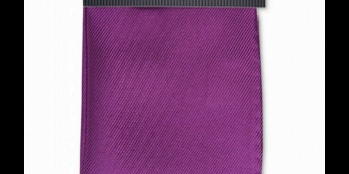 Alfani Men's Solid Twill Silk Pocket Square Dark Purple Size Regular