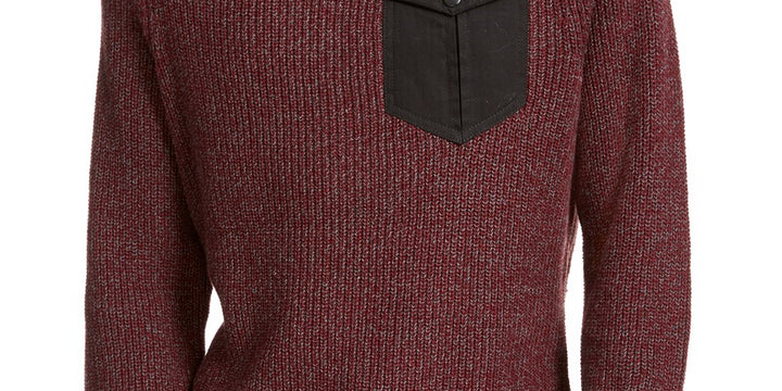 American Rag Men's Crewneck Pocket Sweater Red Size Small