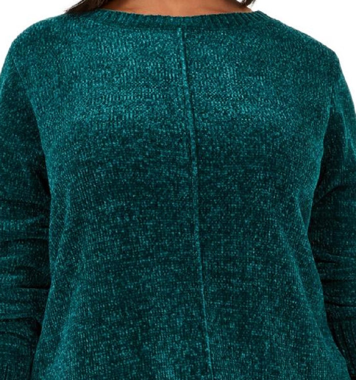 Style & co Women's Petite Chenille Sweater Green Size Petite