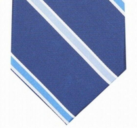 Club Room Men's Stripe Tie Blue Size Regular