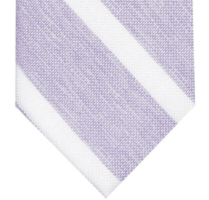 Bar III Men's Lovett Stripe Skinny Tie Purple Size Regular