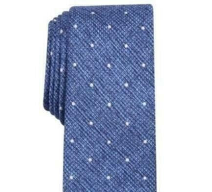 Bar III Men's Gregory Dot Skinny Tie Navy Size Regular