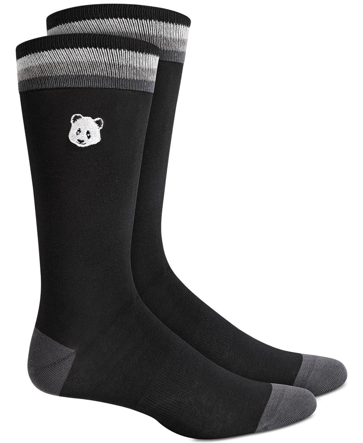 Bar III Men's Panda Socks Black Size Regular