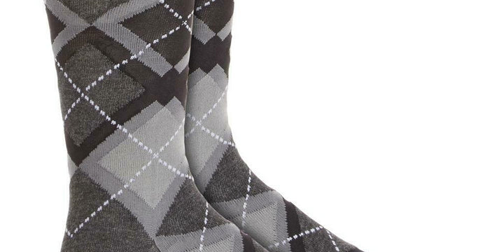 Alfani Men's Argyle Socks Dark Gray Size Regular