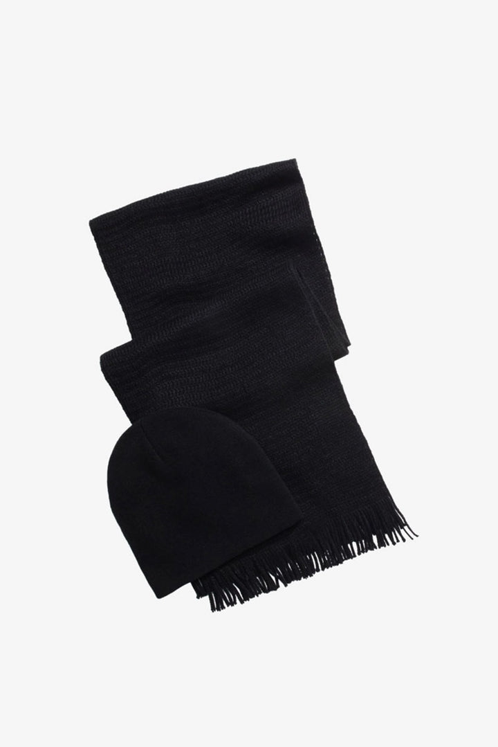 Alfani Men's Beanie & Scarf Gift Set Black Size One Size