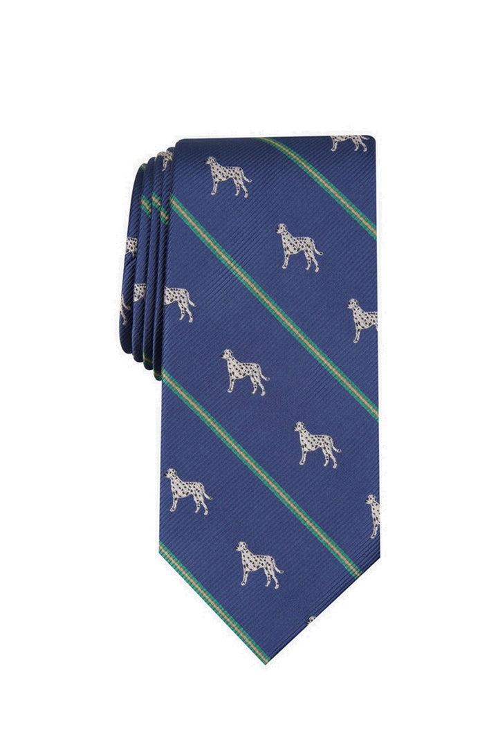 Club Room Men's Dalmatian Stripe Tie Blue Size Regular