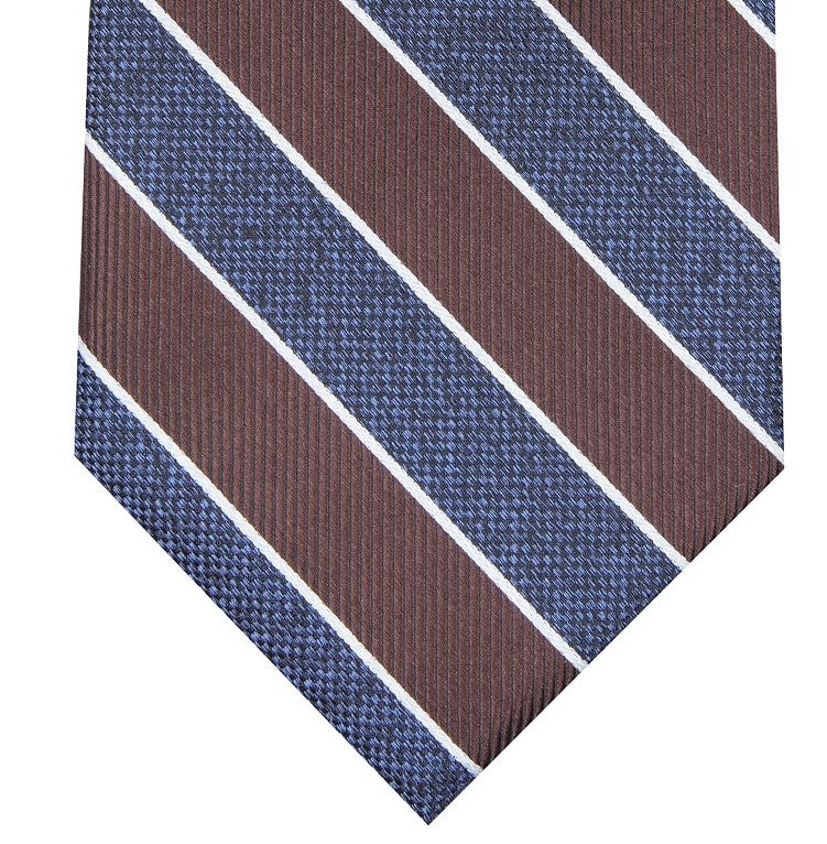 Club Room Men's Classic Stripe Tie Gray Size Regular