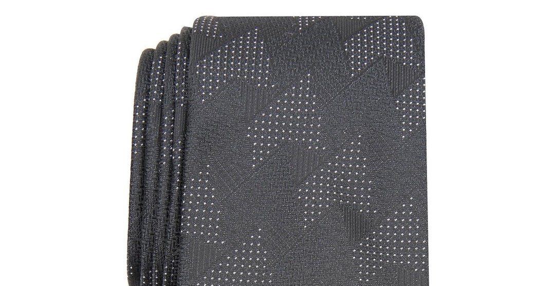 Alfani Men's Slim Abstract Tie Black Size Regular