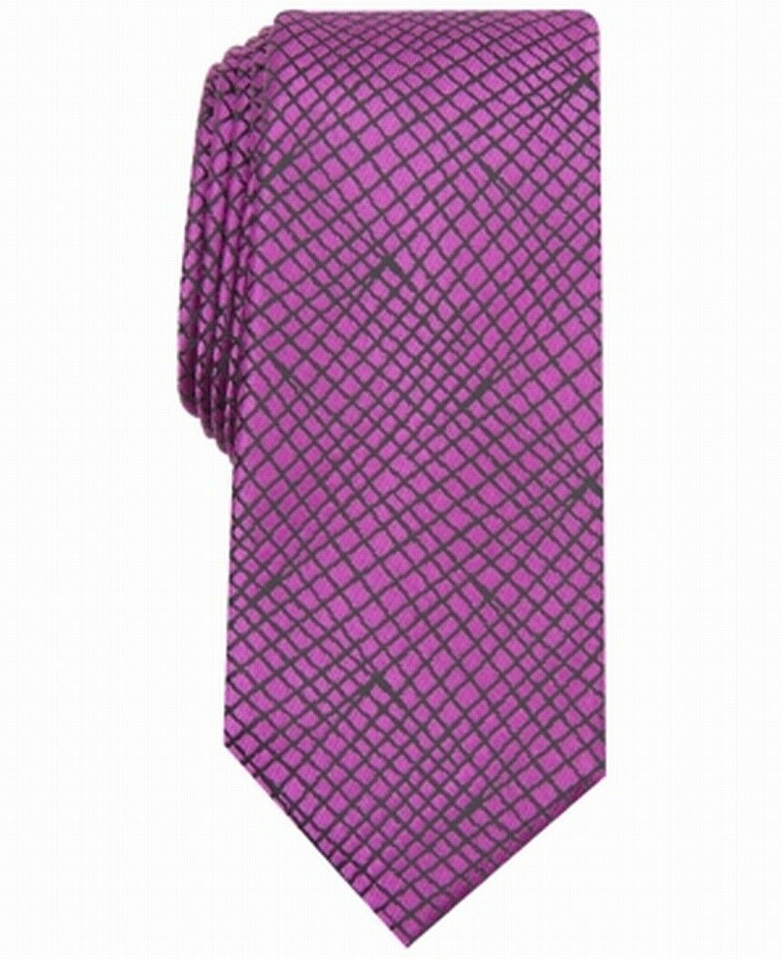 Alfani Men's Slim Abstract Tie Purple Size Regular