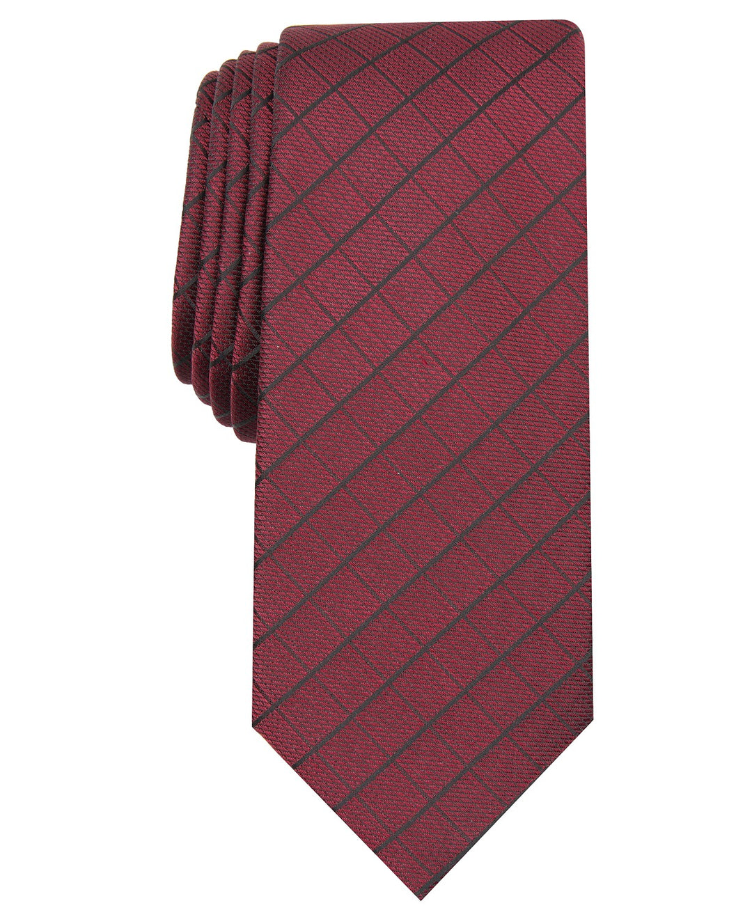 Alfani Men's Slim Grid Tie  Pink Size Regular