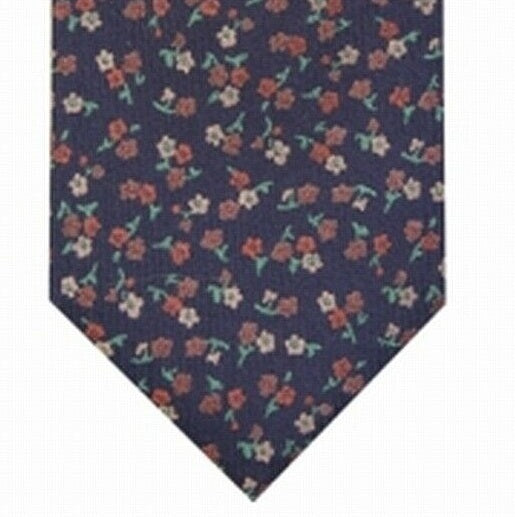 Bar III  Men's Penrose Skinny Floral Tie  Blue Size Regular