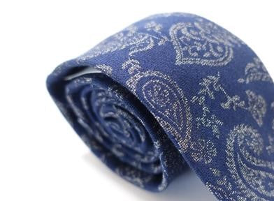 Bar III Men's Glenn Pine Paisley Skinny Tie Navy Size Regular