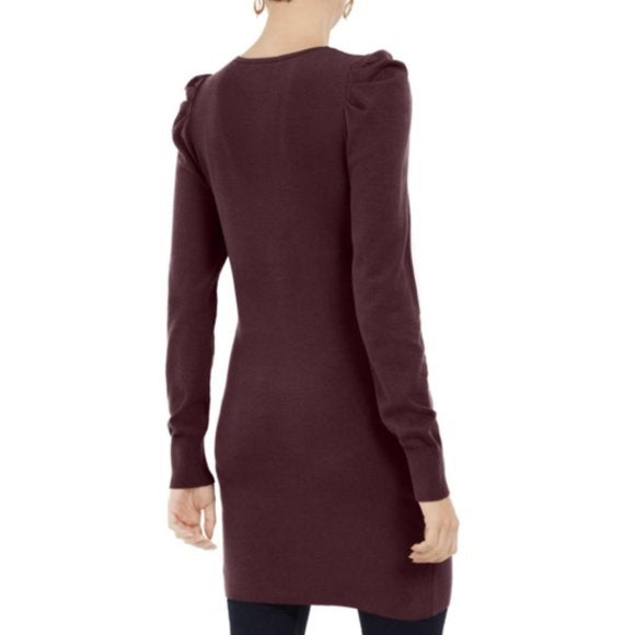 INC International Concepts Women's Puff-Sleeve Sweater Tunic Port Size Medium