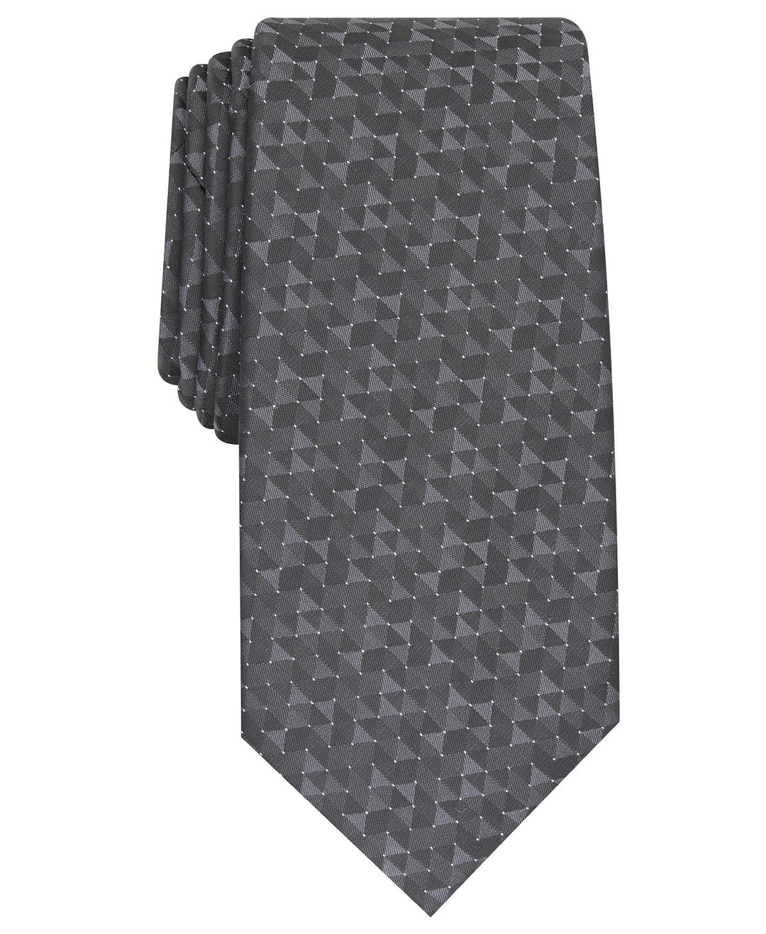 Alfani Men's Slim Geo Tie Black Size Regular