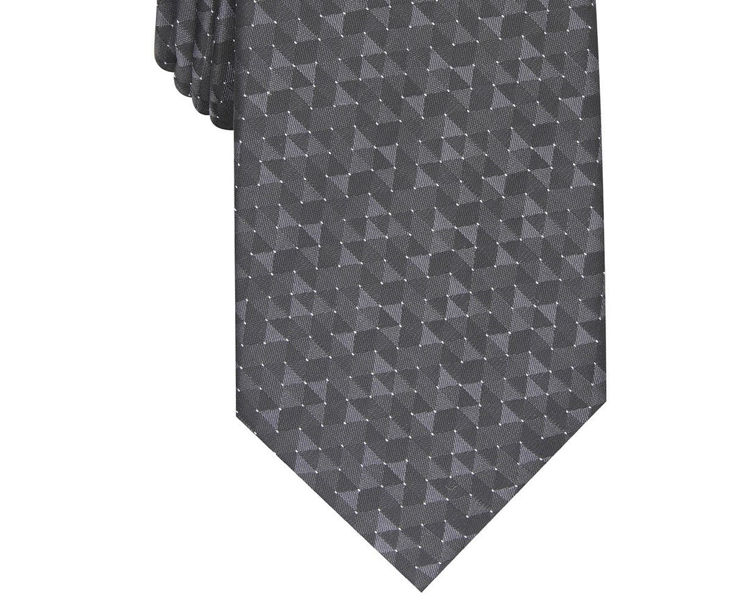 Alfani Men's Slim Geo Tie Black Size Regular