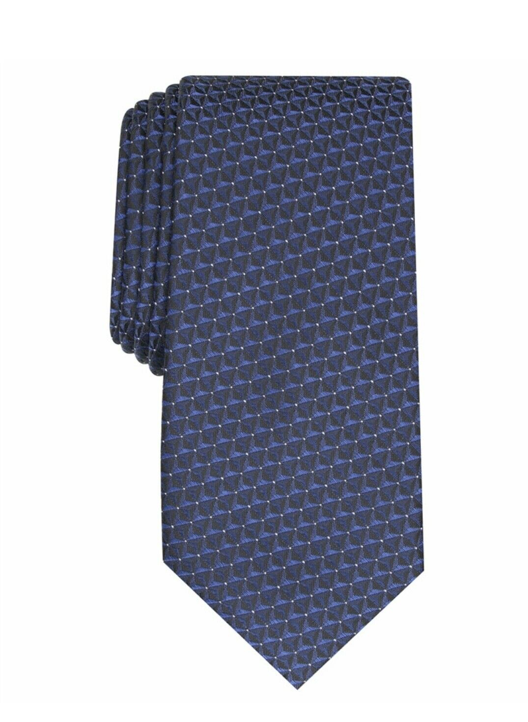 Alfani Men's Slim Geo Tie Blue One Size