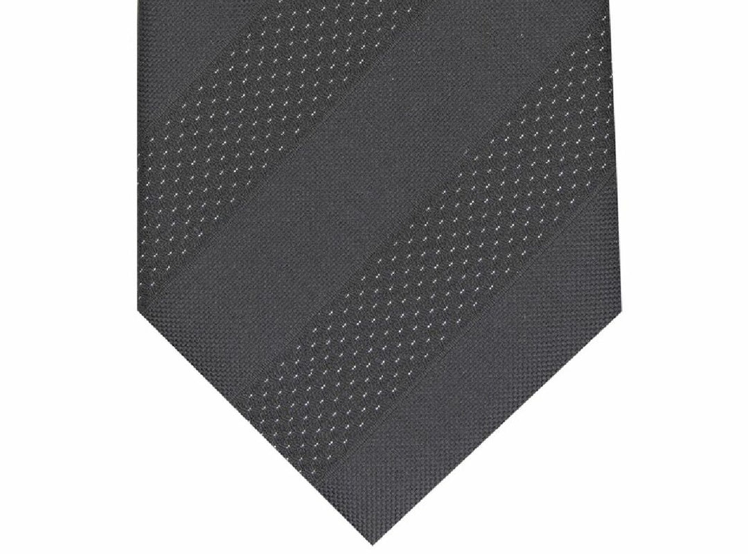 Alfani Men's Slim Stripe Tie Black Size Regular