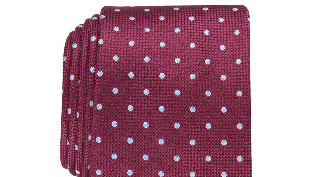 Club Room Men's Classic Dot Tie Red Size Regular