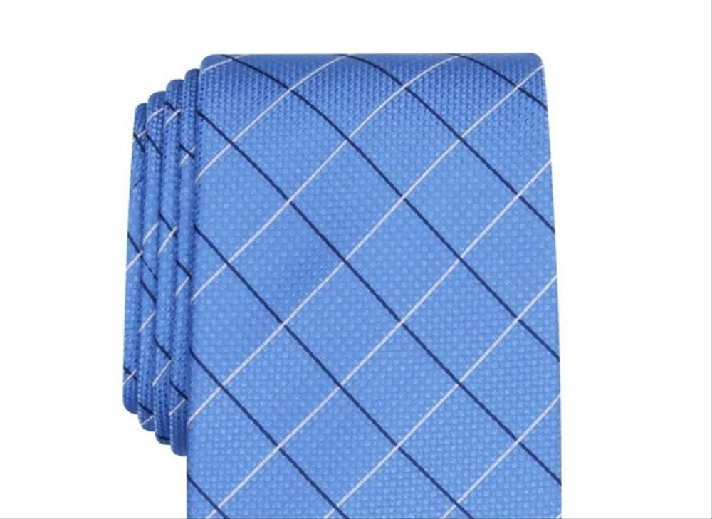 Club Room - Corbata clásica para hombre, color azul marino, talla regular