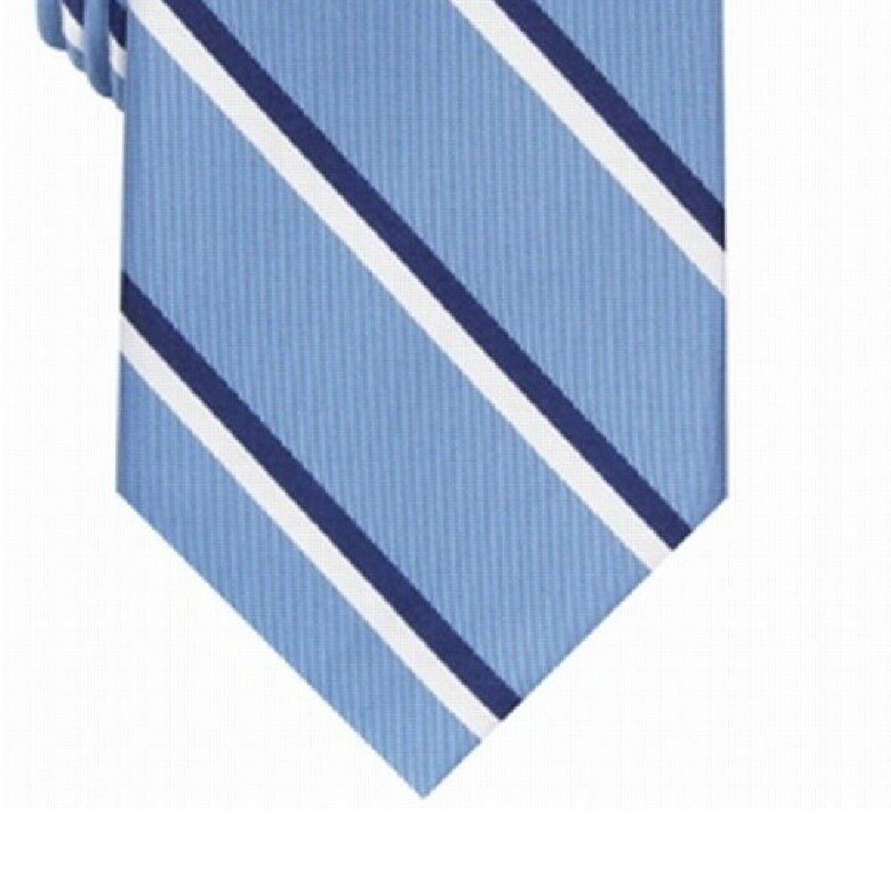Club Room Men's Beacon Striped Tie Light Blue One Size