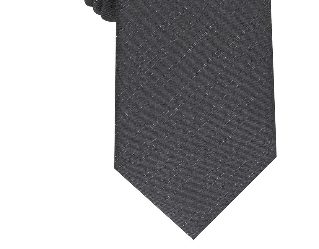 Alfani Men's Slim Textured Tie Black Size Regular