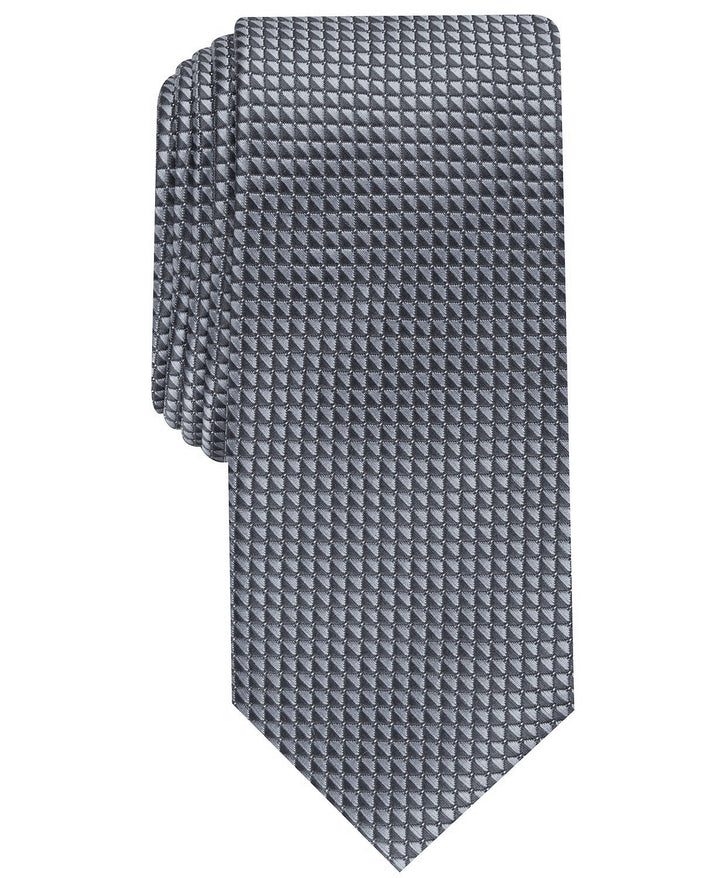 Alfani Men's Slim Neat Tie Gray Size Regular