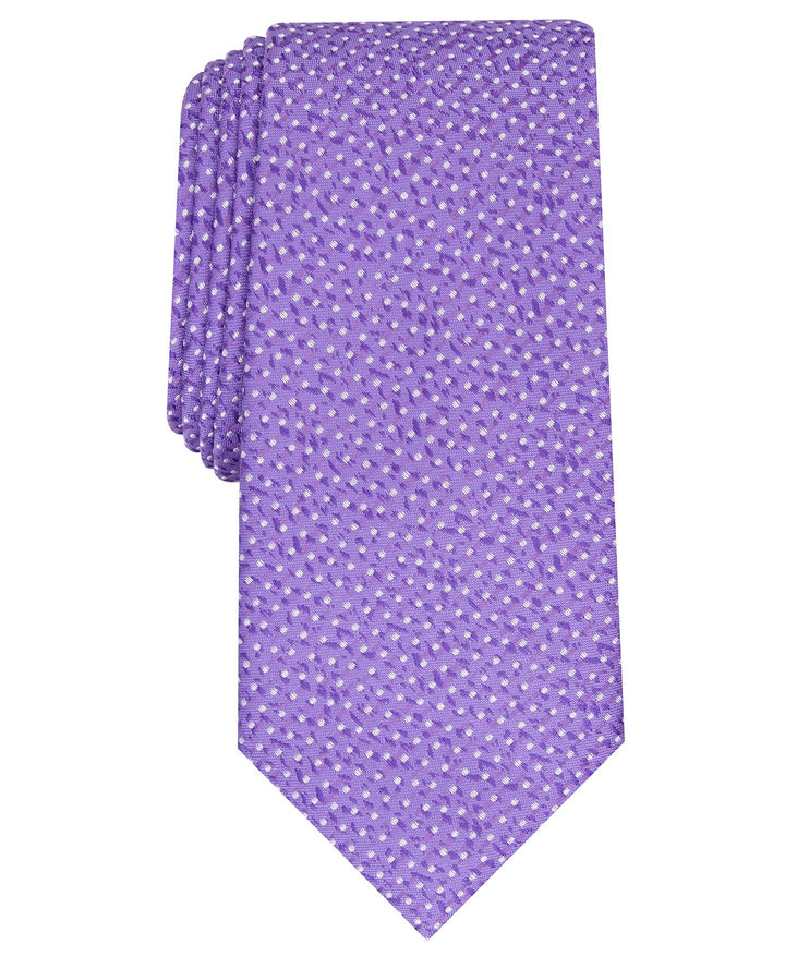 Alfani Men's Slim Abstract Dot Tie Purple Size Regular