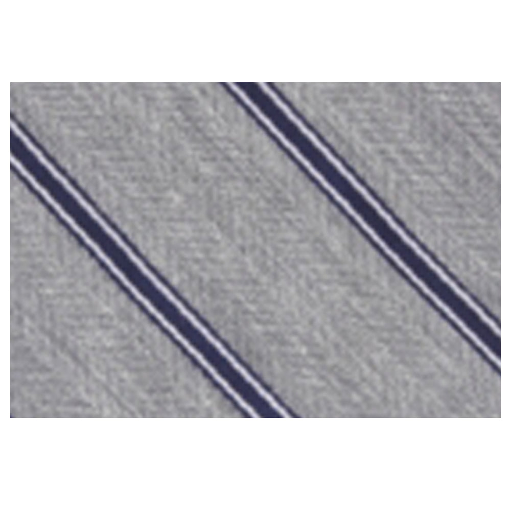 Club Room Men's Battalion Silk Blend Striped Neck Tie Gray Size Regular