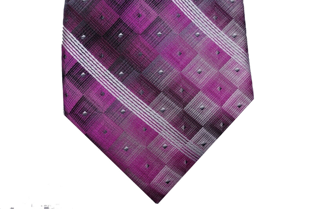 Van Heusen Men's Aaron Stripe Geometric Tie Red Size Regular