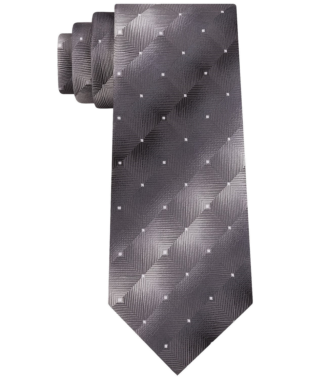 Van Heusen Men's Pizarroso Geo Tie Black Size Regular