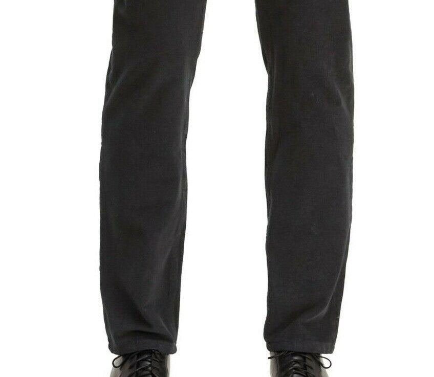 Levi's Men's 502 Taper Corduroy Pants Black Size 29X32