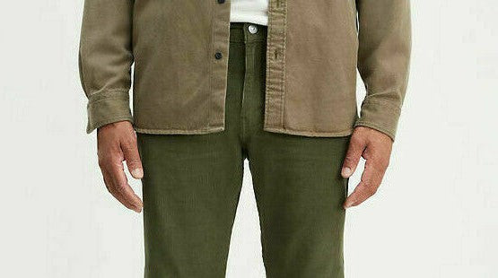 Levi's Men's 502 Taper Corduroy Pants Green Size 36X30