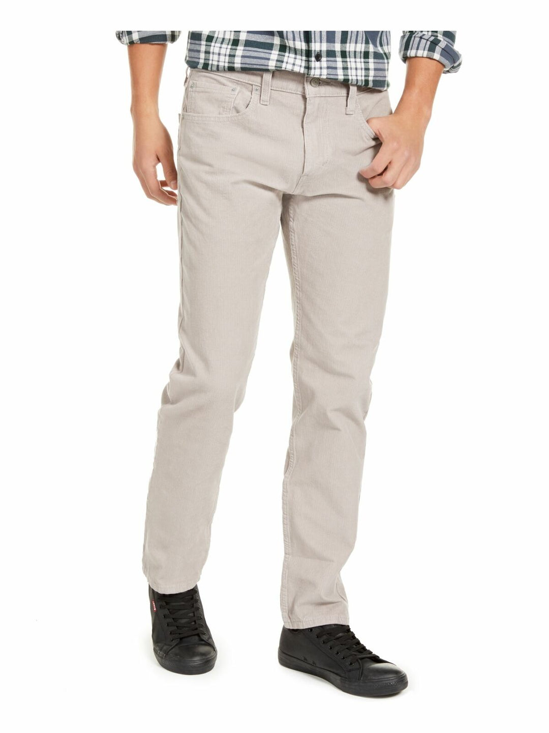 Levi's Men´s 502 Taper Corduroy Pants Gray Size 36x32