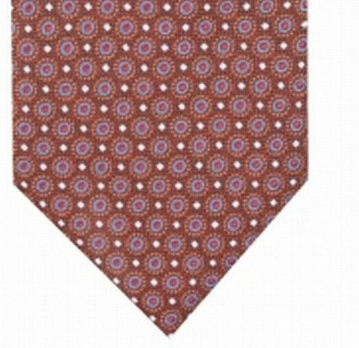 Perry Ellis Men's Bratton Classic Neat Tie Orange Size Regular