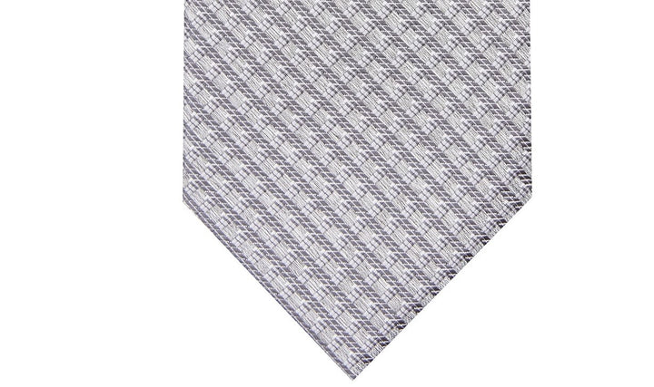 Perry Ellis Men's Bluefield Classic Grid Tie Gray Size Regular